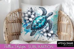 Sea Animals Pillow Cover - Beach Pillow Sublimation Bundle Product Image 3