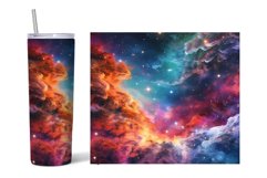 Space Tumbler Wrap Design. Abstract Tumbler Sublimation Product Image 2
