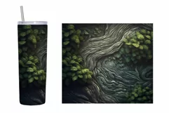 3D Texture Tumbler Wrap. Nature Texture Tumbler Wrap Design Product Image 2