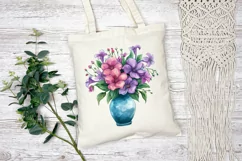 Colorful Flowers Illustration, Spring Flowers PNG Product Image 3