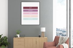 Eat, Drink and Be Merry, Christmas poster, Christmas decor Product Image 3