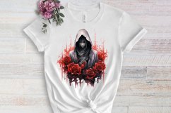 Gothic Halloween Watercolor Clipart PNG, Halloween PNG Product Image 3