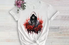 Gothic Halloween Watercolor Clipart PNG, Halloween PNG Product Image 3