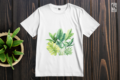 Watercolor Tropical Leaf Clipart Sublimation PNG Product Image 3