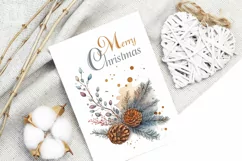 Spruce Decor 5 Watercolor Cliparts PNG sublimation Product Image 4