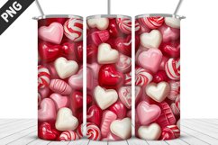Lovely Hearts Tumbler Design | Valentine&#039;s Day Tumbler Wrap Product Image 4