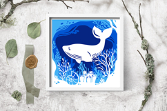 Layered paper cut sea / Layered paper cut sea SVG Product Image 3