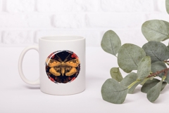 Celestial Butterfly Illustration PNG, Cute Moon Illustration Product Image 3