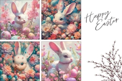Cozy Easter Pillow Design, Easter Bunny Pillow Case Product Image 3