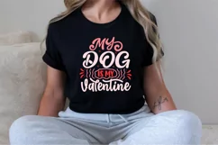 My dog is my valentine SVG, Valentine's Day S Product Image 3