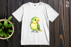 Cute Baby Parrot Watercolor Clipart Sublimation PNG Product Image 2