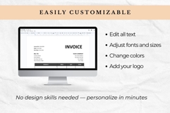 Minimalist Invoice Template | MS Word &amp; Google Docs Product Image 2