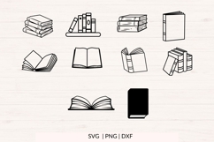 Book SVG Bundle, Book Lover Clipart - SVG, PNG, DXF Product Image 3