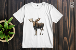 Moose Illustration Clipart Sublimation PNG Product Image 2