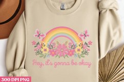 Hey, It&#039;s Gonna Be Okay. PNG, Retro Motivation Sublimation P Product Image 3