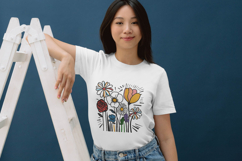 Colorful Wildflower Garden Embroidery Design Product Image 3