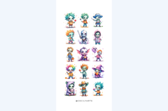 Retro Vintage Aster Clipart Bundle Product Image 3