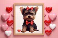 Cute Valentine Dog Clipart, Valentines Day Dog Clipart Product Image 3