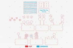 Mother‘s Day Flower Box Laser Cut ,Flower Bouquet Box Svg Product Image 2