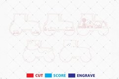 Farm Tractor Multilayer 3D Laser Cut Files SVG Product Image 2