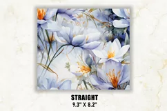 Crocuses Flower Tumbler Wrap | Flower Tumbler Sublimation Product Image 3