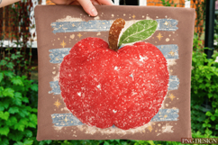 red apple png,teacher apple png,back to school png,vintage Product Image 6