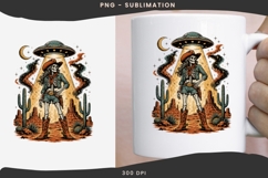 UFO cowgirl png design for T-shirts Product Image 3