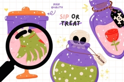 Spooky Halloween Poison Potions Clipart Halloween PNG Product Image 3