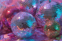 Colorful Disco Ball Ornaments Retro Party Decoration Photo Product Image 1