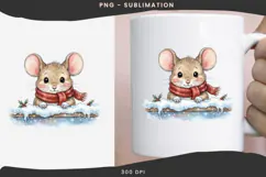 Christmas peeking character png design for T-shirts Product Image 3