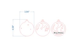 Squirrel Christmas Tree Toy SVG laser cut file for Glowforge Product Image 4