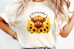 You Are My Sunshine Sublimation, Funny Cow Png Product Image 3