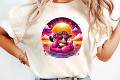 Hello Summer Sublimation, Funny Cow Png Product Image 2