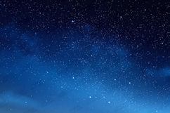 Blue Starry Night Sky Background with Soft Cosmic Glow Product Image 1