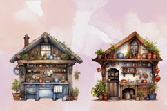 Cottage Kitchen Sublimation Clipart, Cottage Kitchen Collect Product Image 3