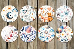 Valentine inscription | scandi Car coaster &amp; key chain Product Image 3