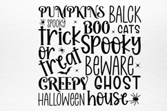 Halloween Word Art SVG Product Image 3