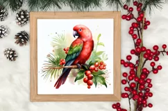 Pets Love Christmas Watercolor Clipart, Christmas PNG Product Image 3