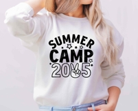 Summer Camp 2025 SVG | Summer Quote PNG | Camping Shirt Product Image 3