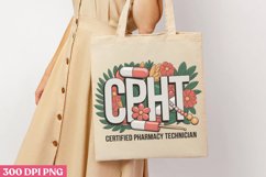 CPHT Certified Pharmacy PNG, Mardi Gras Sublimation PNG Product Image 3