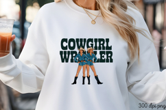 COWGIRL WRANGLER PNG, Pinup Cowgirl Sublima Product Image 3