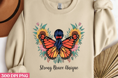 Strong brave unique PNG, Motivation Sublimation PNG Product Image 3