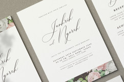 beautiful wedding card invitation set with roses flower Product Image 3
