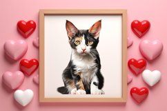 Valentine Cats Clipart, Valentine Pets Clipart Product Image 3