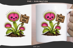 Cute venus flytrap png design for T-shirts Product Image 3