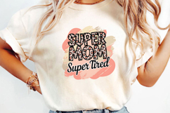 Super Mom Super Tired Sublimation, Leopard Mama Png Product Image 3