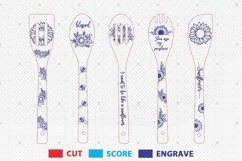 Sunflower Wooden Spoons Svg, Sunflower lovers Svg Product Image 2