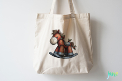 Whimsical Blue Christmas Clipart Product Image 3