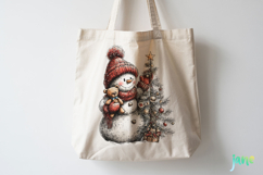Whimsical Christmas Snowmans Clipart Product Image 3