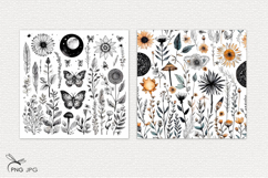 Boho Wildflowers Digital Paper Product Image 3